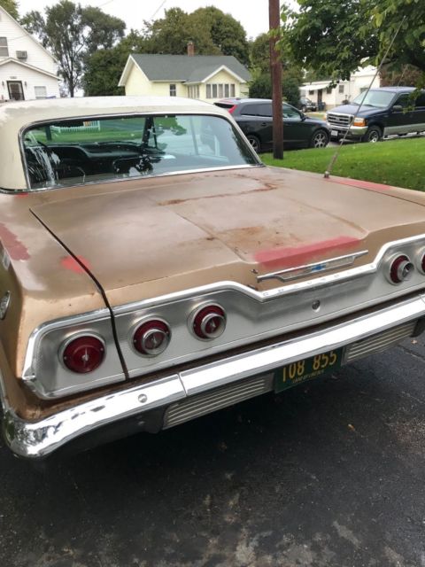 1963 Gold Chevrolet Impala Coupe