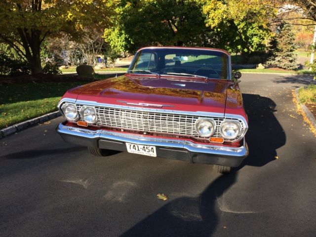 1963 Maroon Chevrolet Impala Coupe