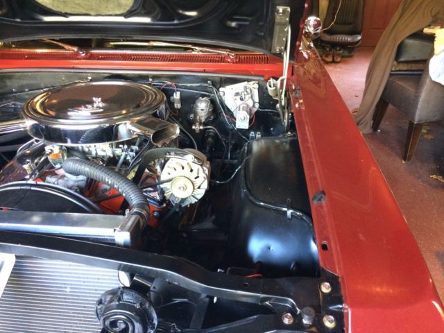 1963 Maroon Chevrolet Impala Coupe