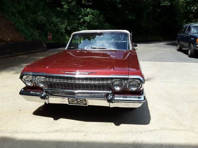 1963 Burgundy Chevrolet Impala Convertible