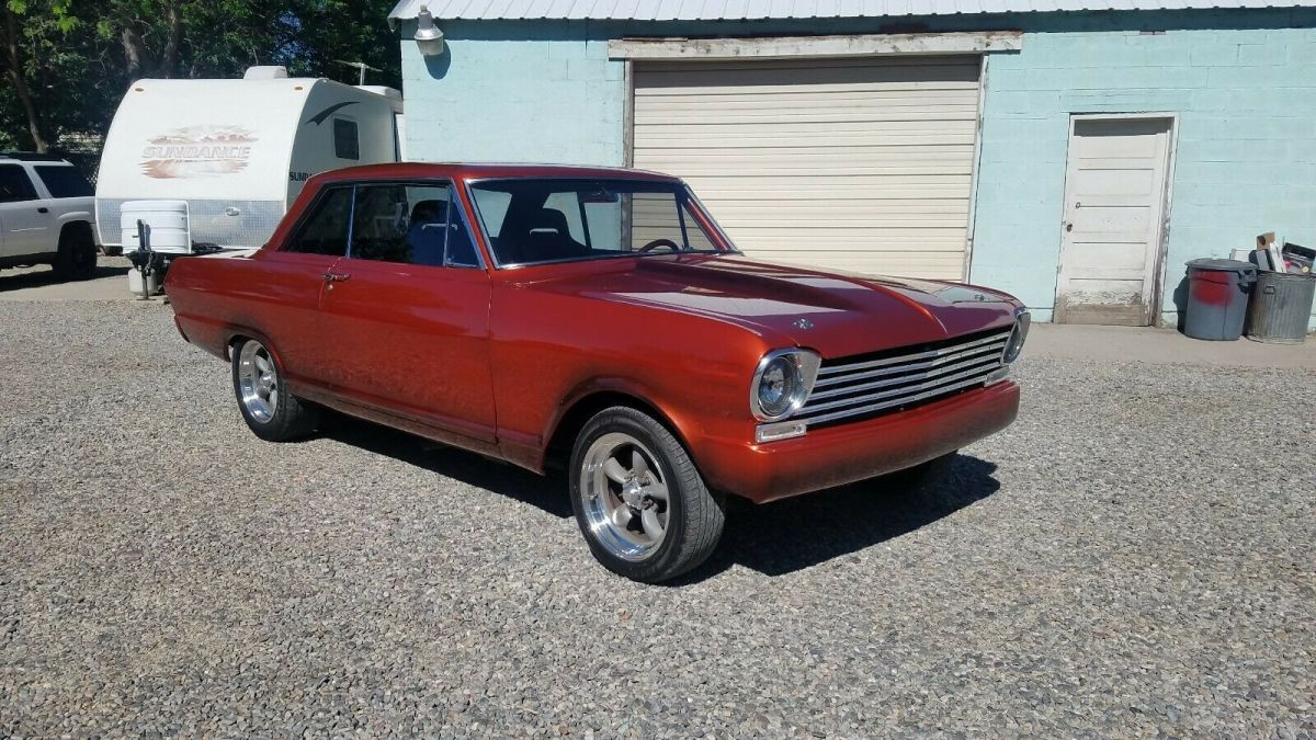 1963 Orange Chevrolet Nova Coupe