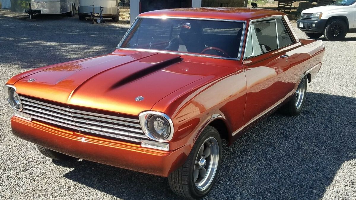 1963 Orange Chevrolet Nova Coupe