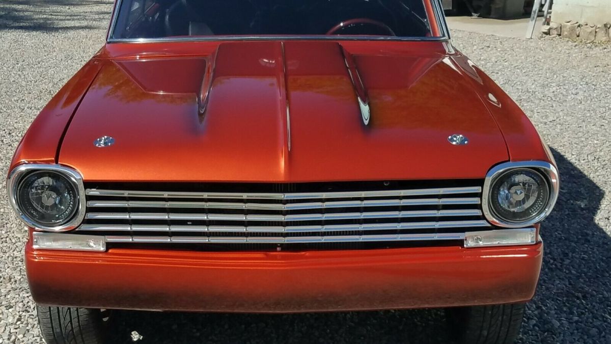 1963 Orange Chevrolet Nova Coupe