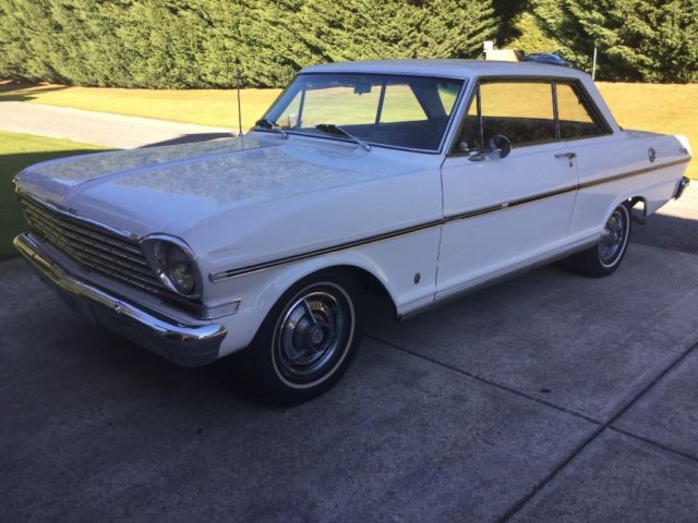 1963 Ermine white Chevrolet Nova Sedan