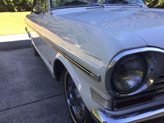 1963 Ermine white Chevrolet Nova Sedan