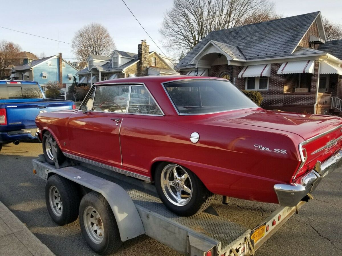 1964 Red Chevrolet Nova 2 Door Hard Top