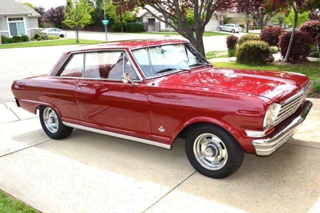 1963 Red Chevrolet Nova