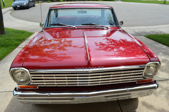 1963 Red Chevrolet Nova