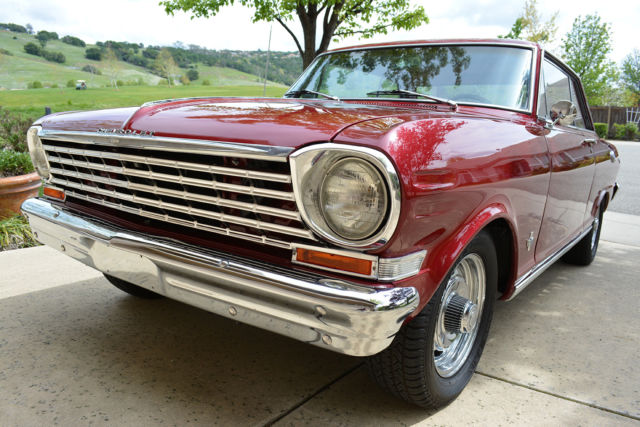 1963 Red Chevrolet Nova