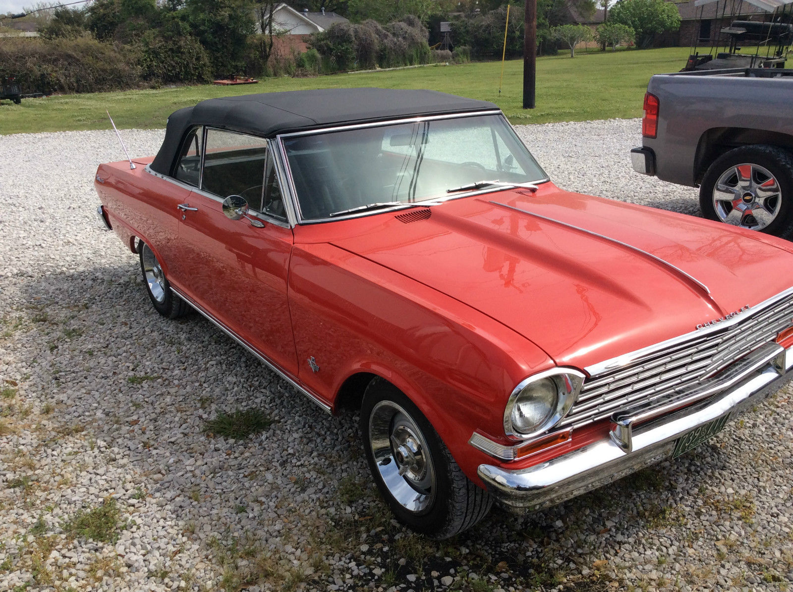 1963 Red Chevrolet Nova Convertible