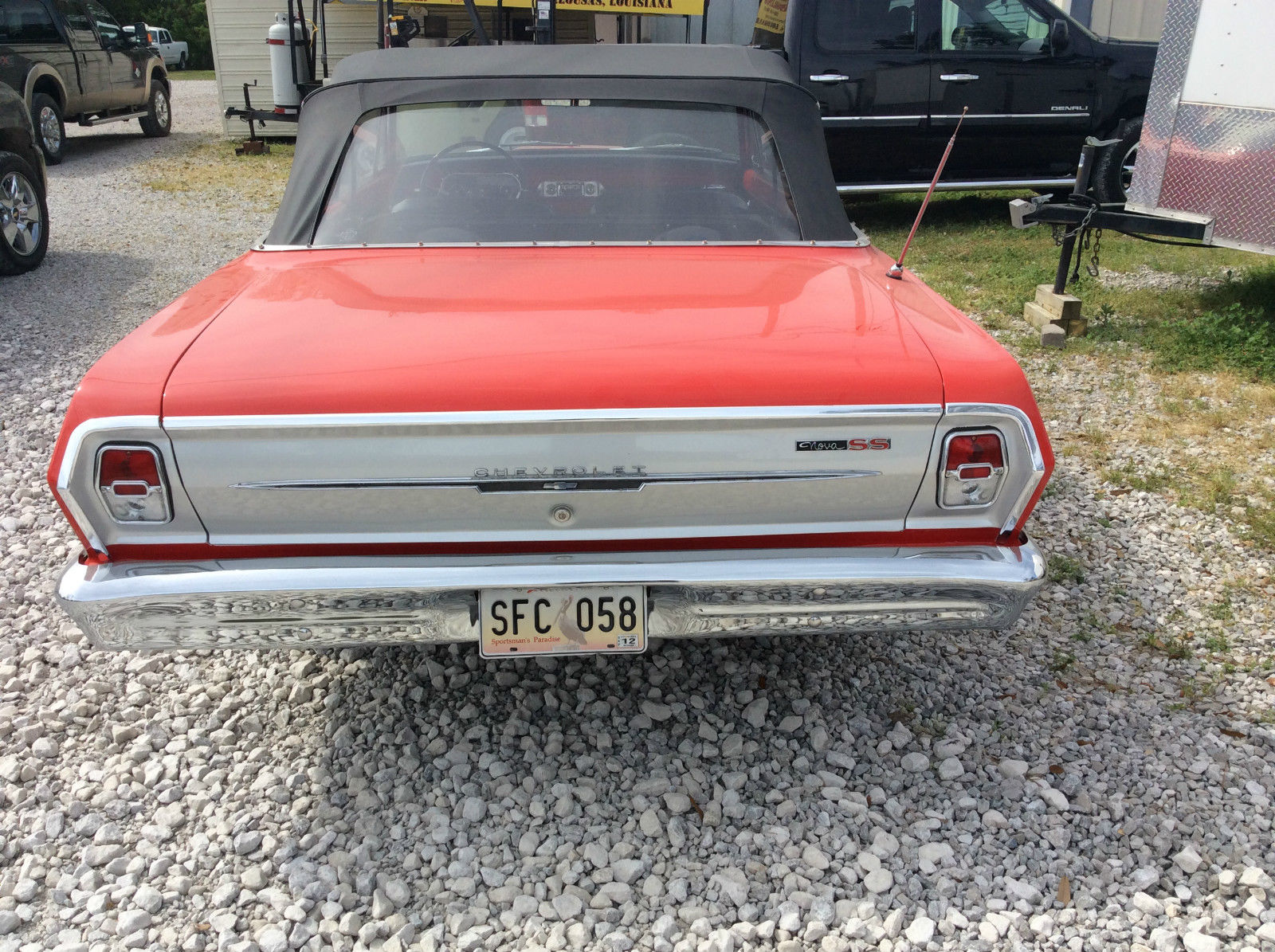 1963 Red Chevrolet Nova Convertible