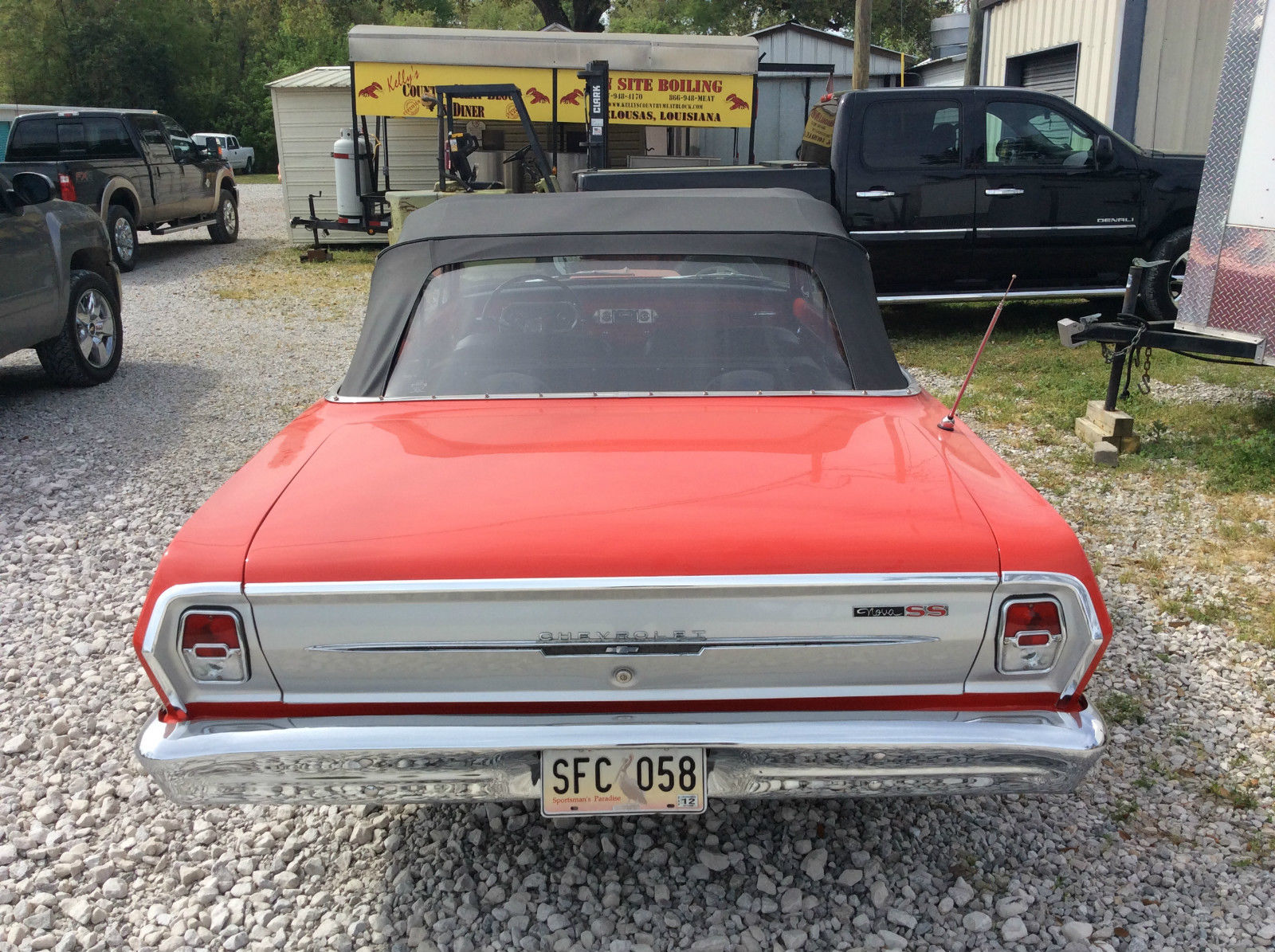1963 Red Chevrolet Nova Convertible