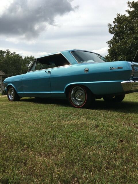 1963 Blue Chevrolet Nova 2door hardtop