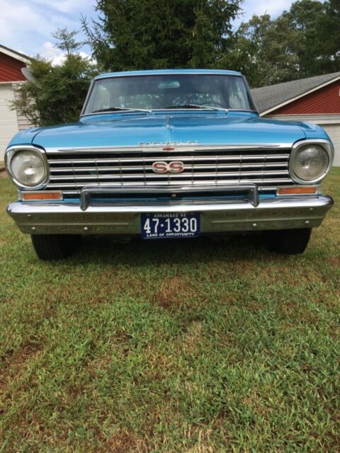 1963 Blue Chevrolet Nova 2door hardtop