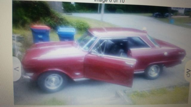 1963 Burgundy Chevrolet Nova Coupe