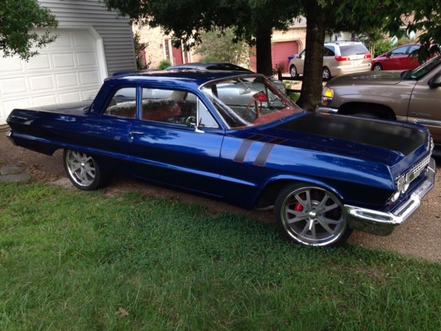 1963 Blue Chevrolet Bel Air/150/210 Sedan