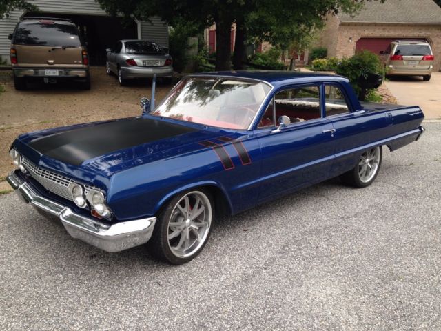 1963 Blue Chevrolet Bel Air/150/210 Sedan