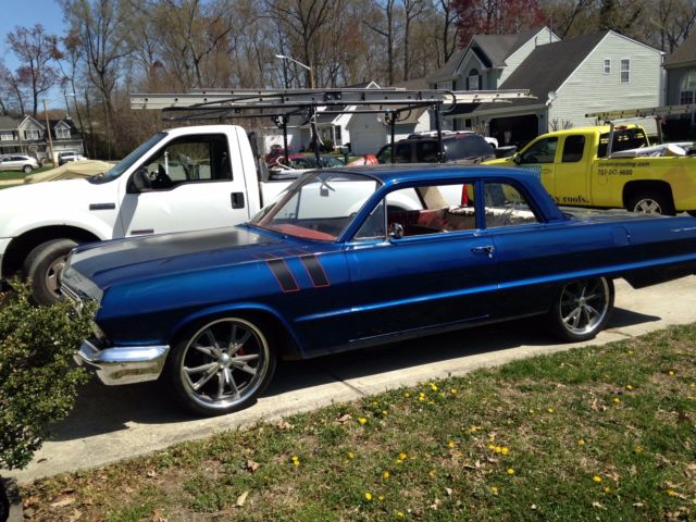1963 Blue Chevrolet Bel Air/150/210 Sedan