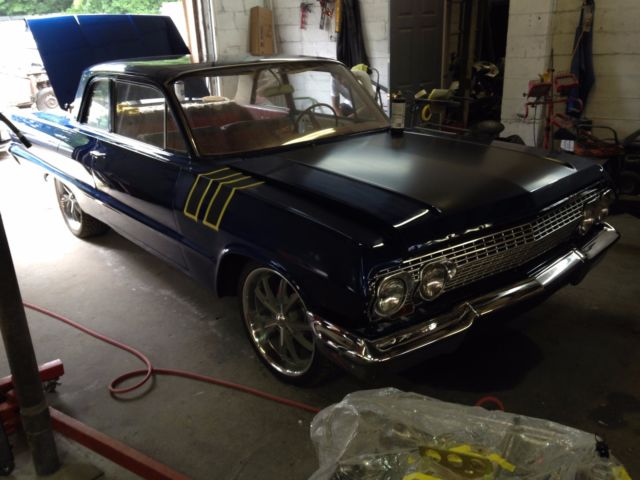 1963 Blue Chevrolet Bel Air/150/210 Sedan