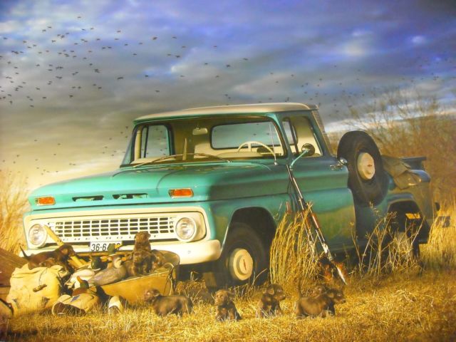 1963 Turquoise/Windsor white Chevrolet C-10 Standard Cab Pickup