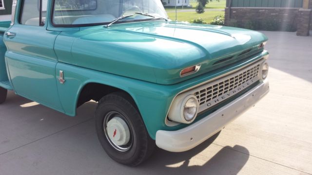 1963 Turquoise/Windsor white Chevrolet C-10 Standard Cab Pickup