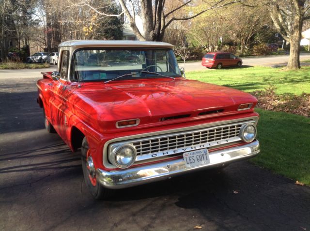 1963 Orange/cream Chevrolet C-10 Standard Cab Pickup
