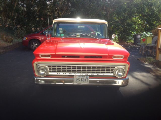 1963 Orange/cream Chevrolet C-10 Standard Cab Pickup