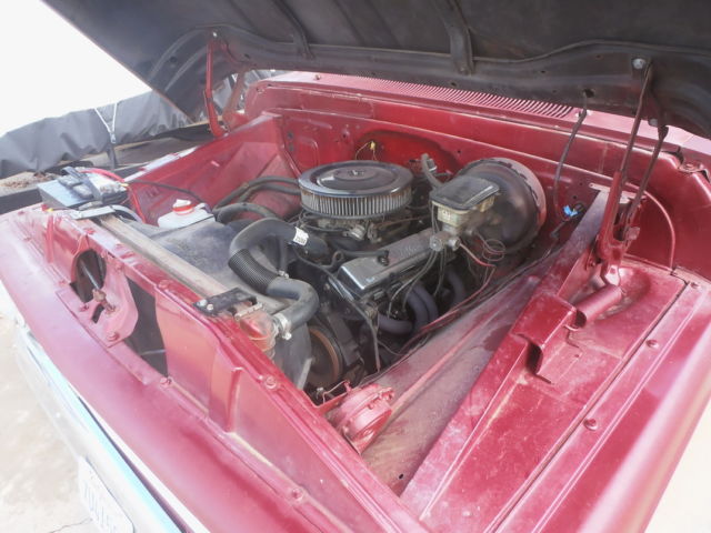 1963 dark red Chevrolet C-10 fleetside short bed