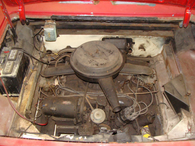 1963 Red Chevrolet Corvair Convertible