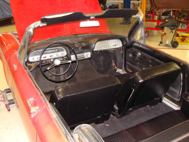 1963 Red Chevrolet Corvair Convertible