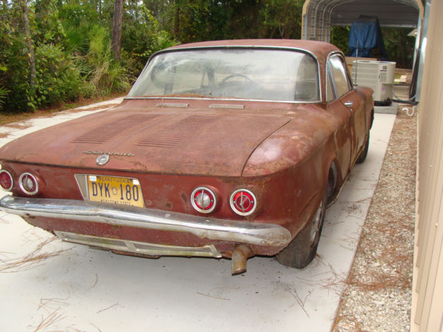 1963 Red Chevrolet Corvair Convertible