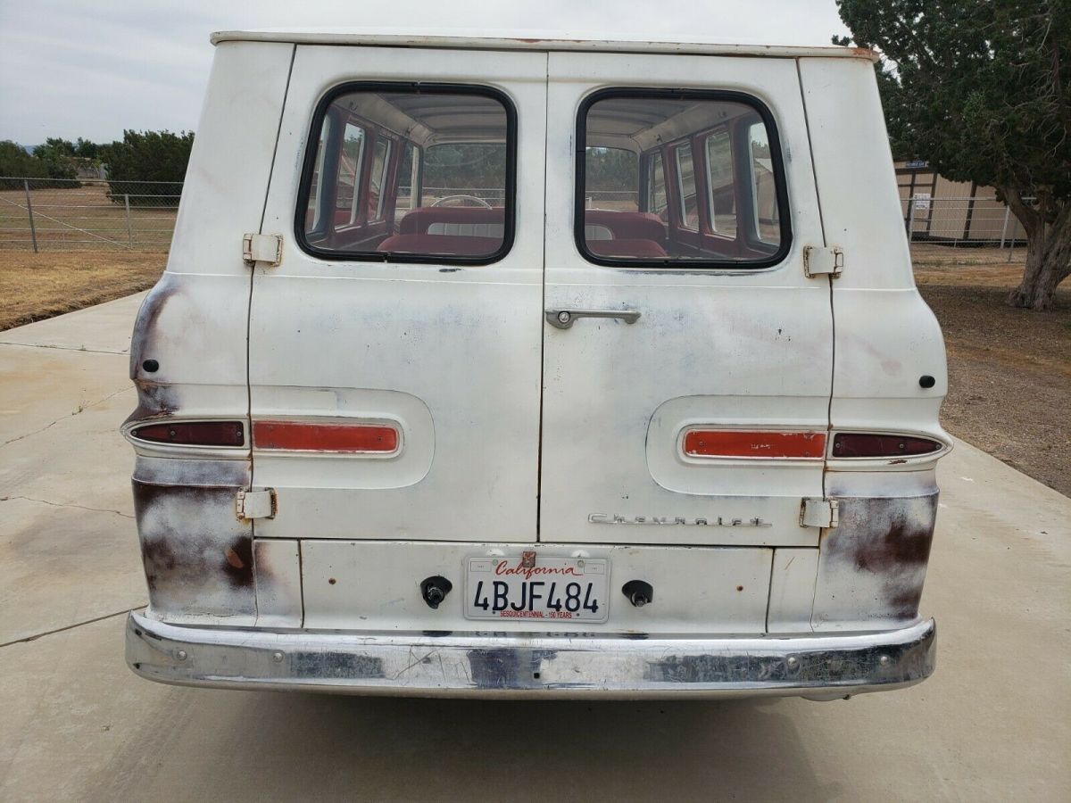 1963 White Chevrolet Corvair Van
