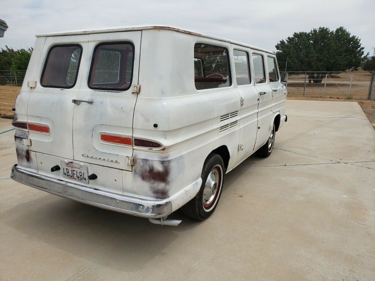 1963 White Chevrolet Corvair Van