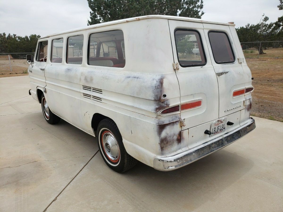 1963 White Chevrolet Corvair Van
