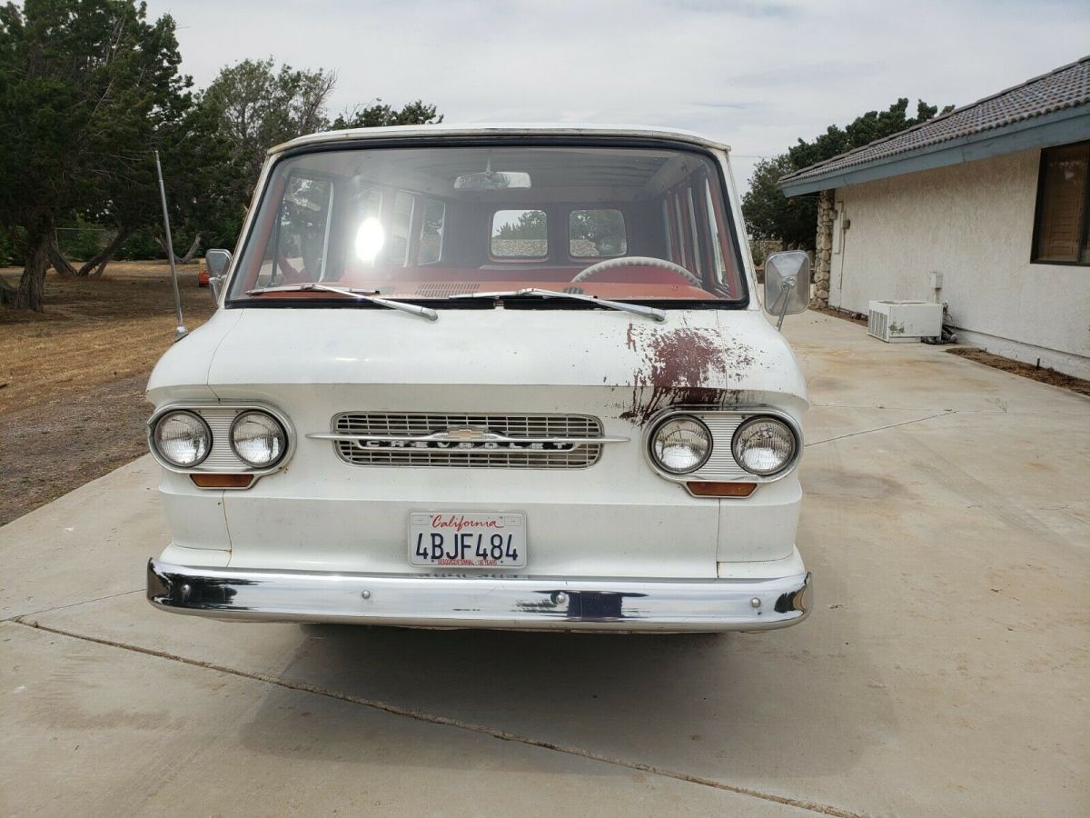 1963 White Chevrolet Corvair Van