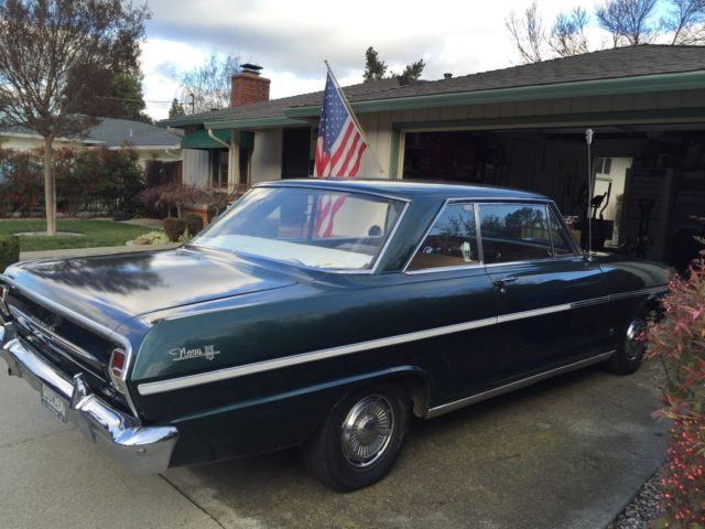 1963 Green Chevrolet Nova Coupe