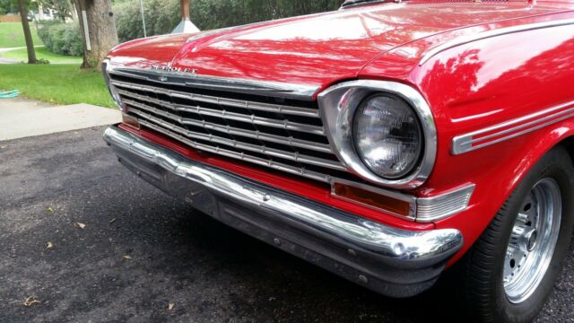 1963 Red Chevrolet Nova 2 Door Hard top