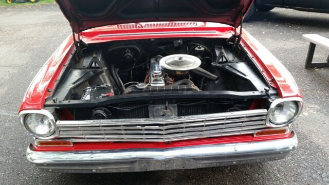 1963 Red Chevrolet Nova 2 Door Hard top