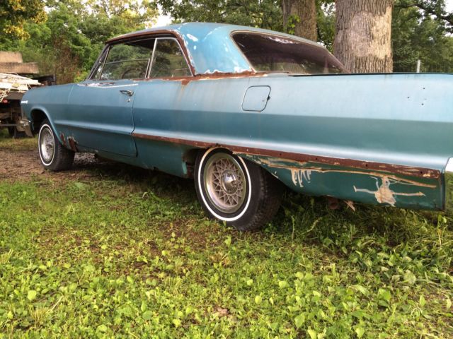 1963 Teal Chevrolet Impala Coupe