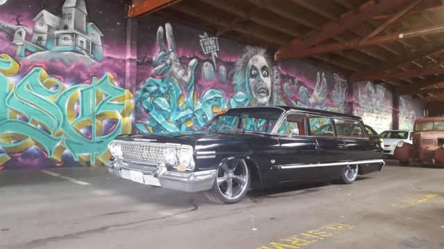 1963 black Chevrolet Impala wagon