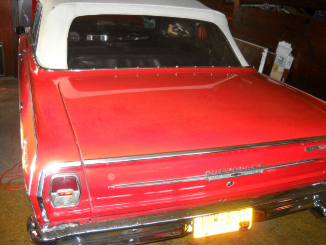 1963 Red Chevrolet Nova Convertible