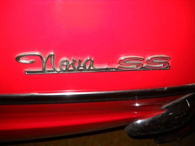 1963 Red Chevrolet Nova Convertible