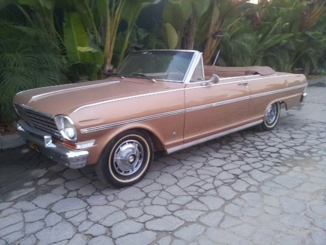1963 Gold Chevrolet Nova Convertible