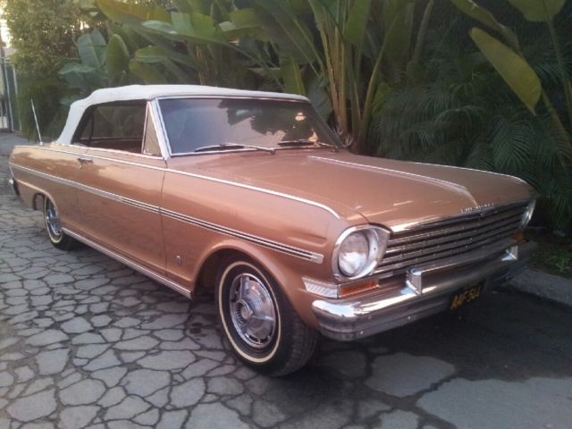 1963 Gold Chevrolet Nova Convertible