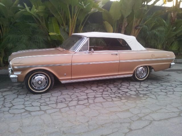 1963 Gold Chevrolet Nova Convertible