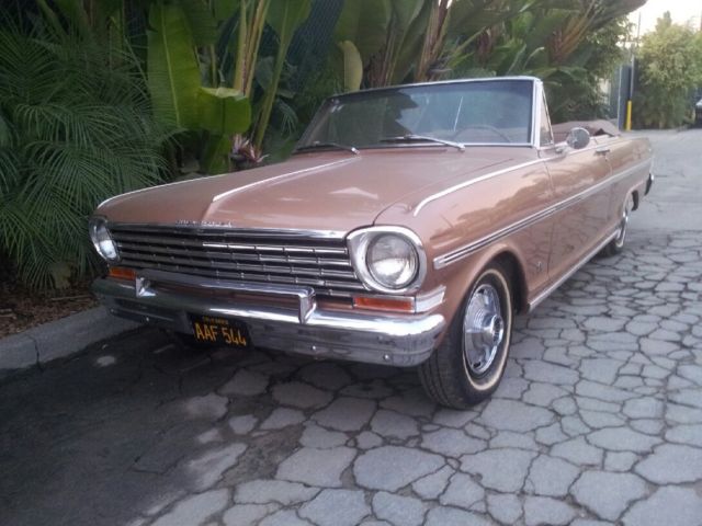 1963 Gold Chevrolet Nova Convertible