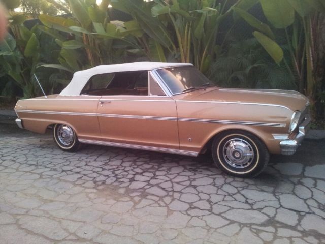 1963 Gold Chevrolet Nova Convertible