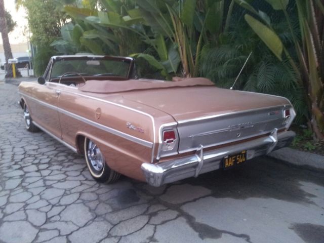 1963 Gold Chevrolet Nova Convertible