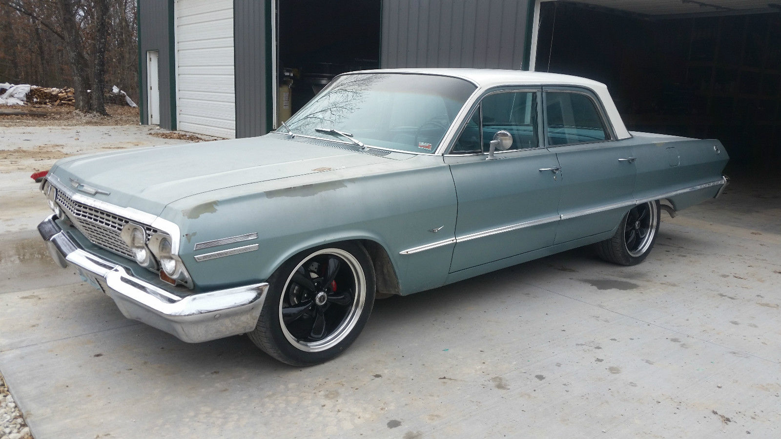 1963 Blue Chevrolet Impala