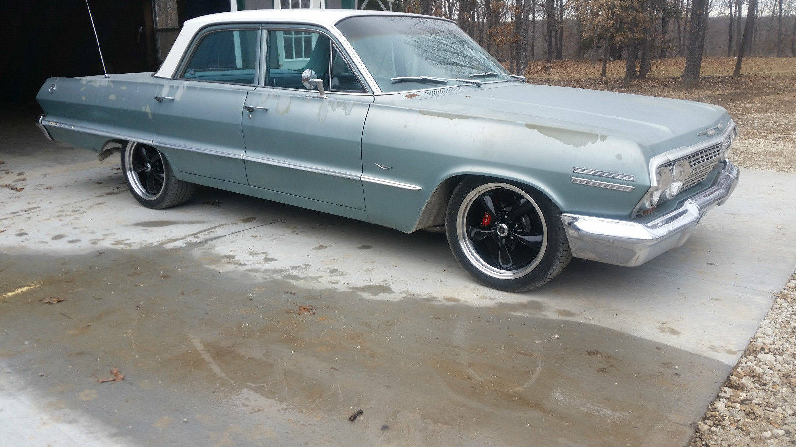 1963 Blue Chevrolet Impala
